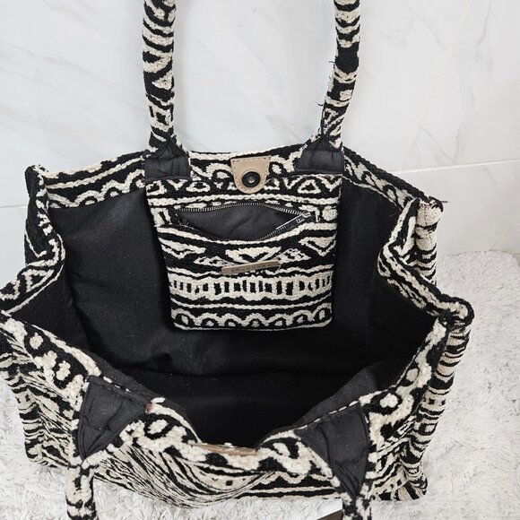 Large woven tote bag - Picture 5 of 7